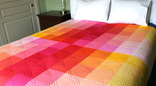 Gradient Grid Quilt: YRM Variation