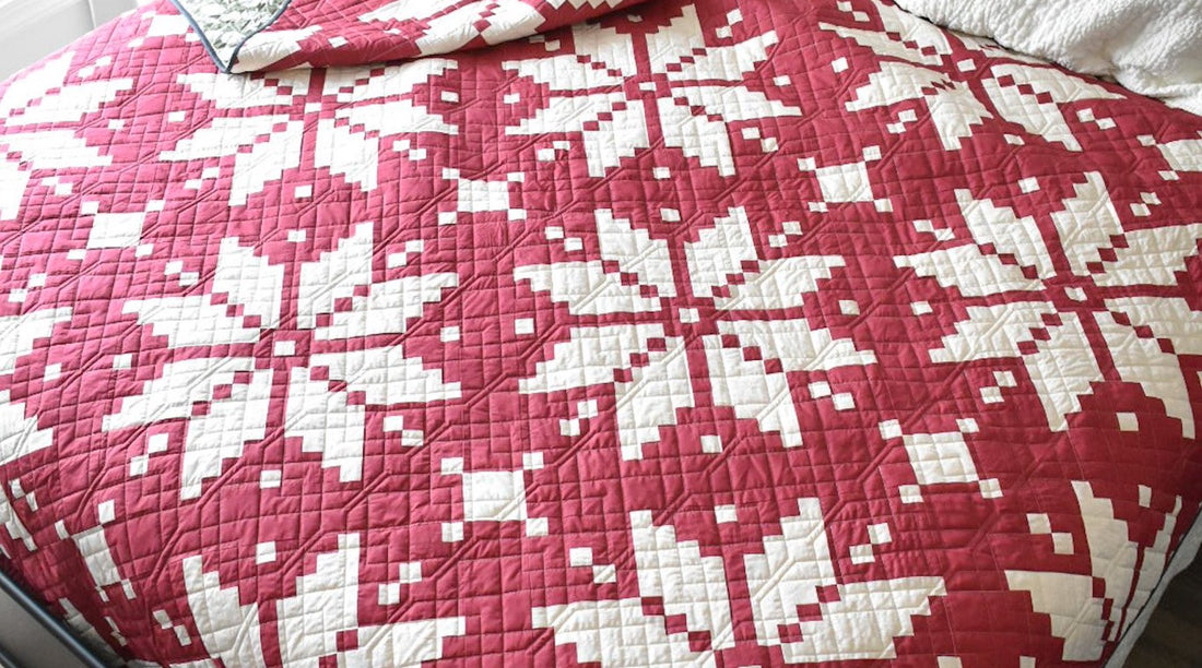 Knitted Star Quilt Pattern