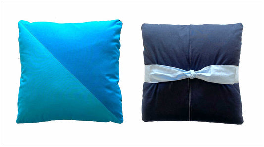 Patchwork Pillow Cover: Half-Square Triangle