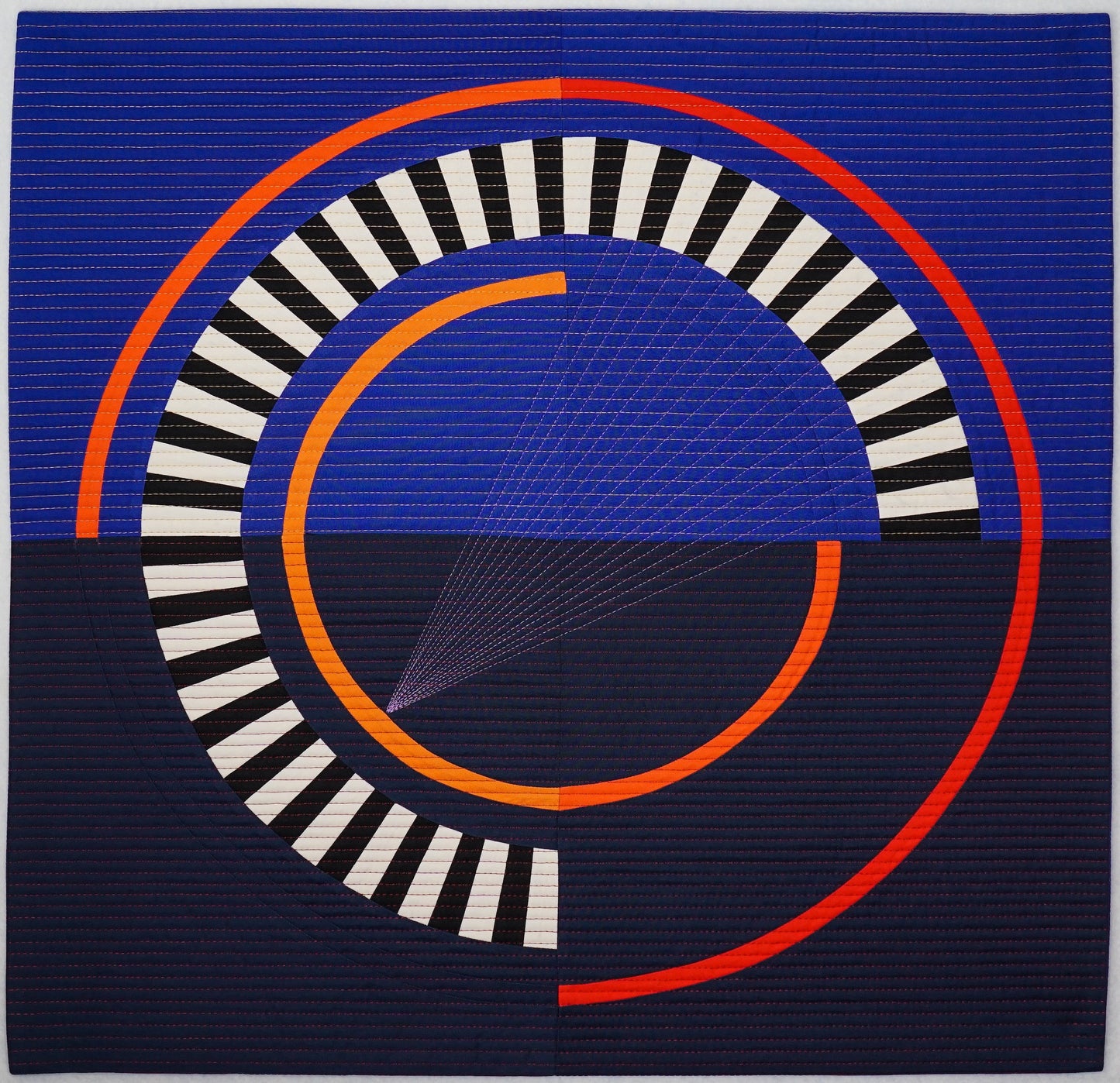 Indigo Radial Quilt Pattern by Cotton and Bourbon