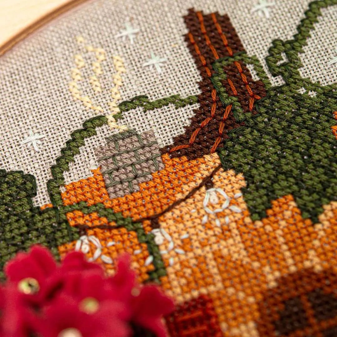 Cozy Little Cottage Cross Stitch Pattern by Counting Puddles - Sewfinity.com
