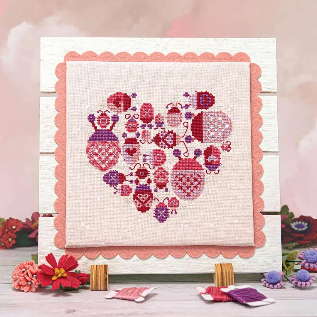 Lovebugs Cross Stitch Kit - Sewfinity.com