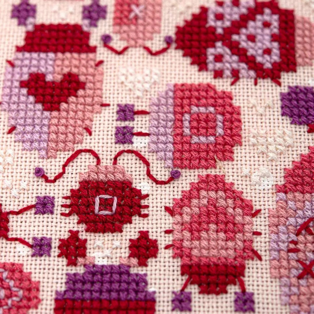 Lovebugs Cross Stitch Pattern by Counting Puddles - Sewfinity.com