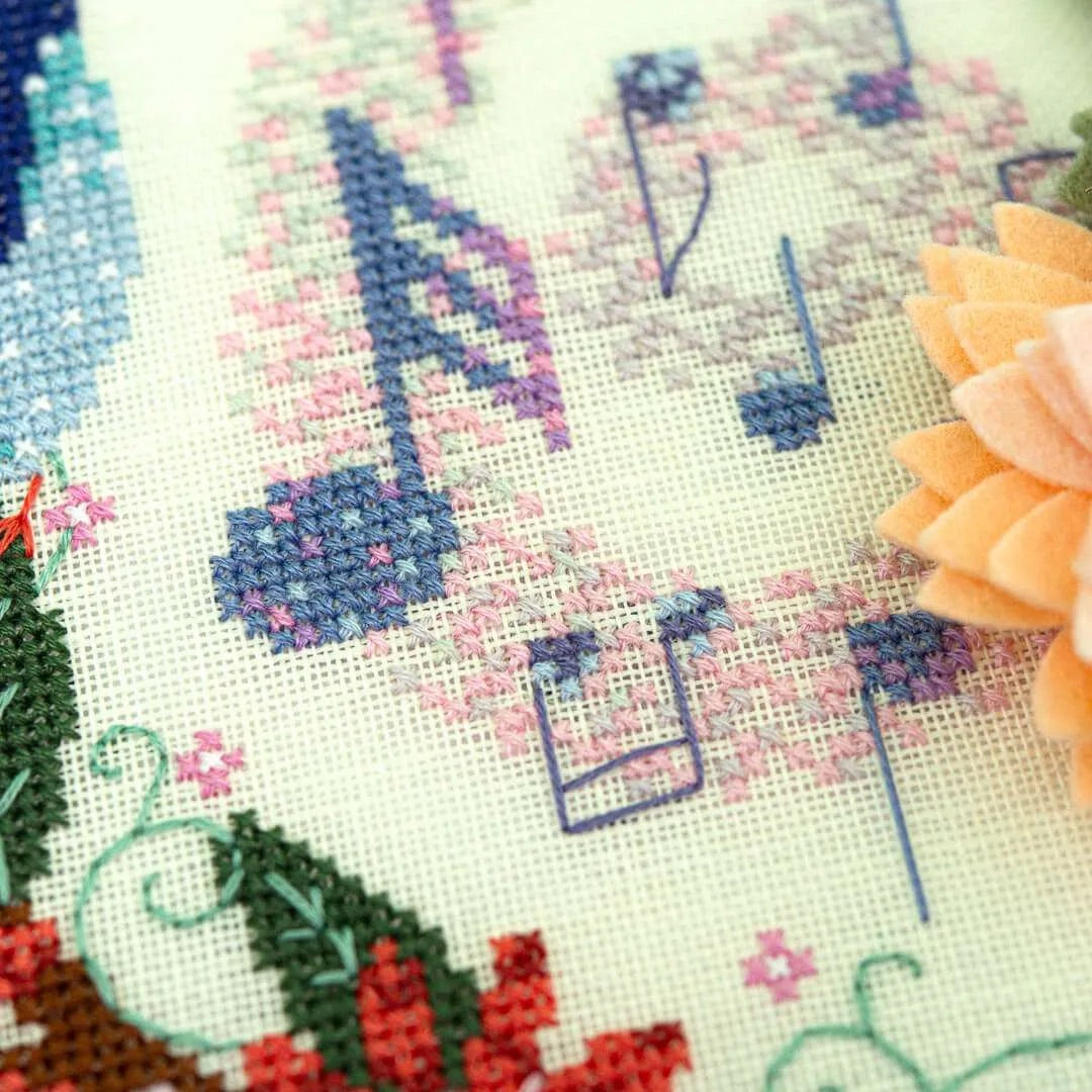 Songbird Serenade Cross Stitch Pattern by Counting Puddles - Sewfinity.com