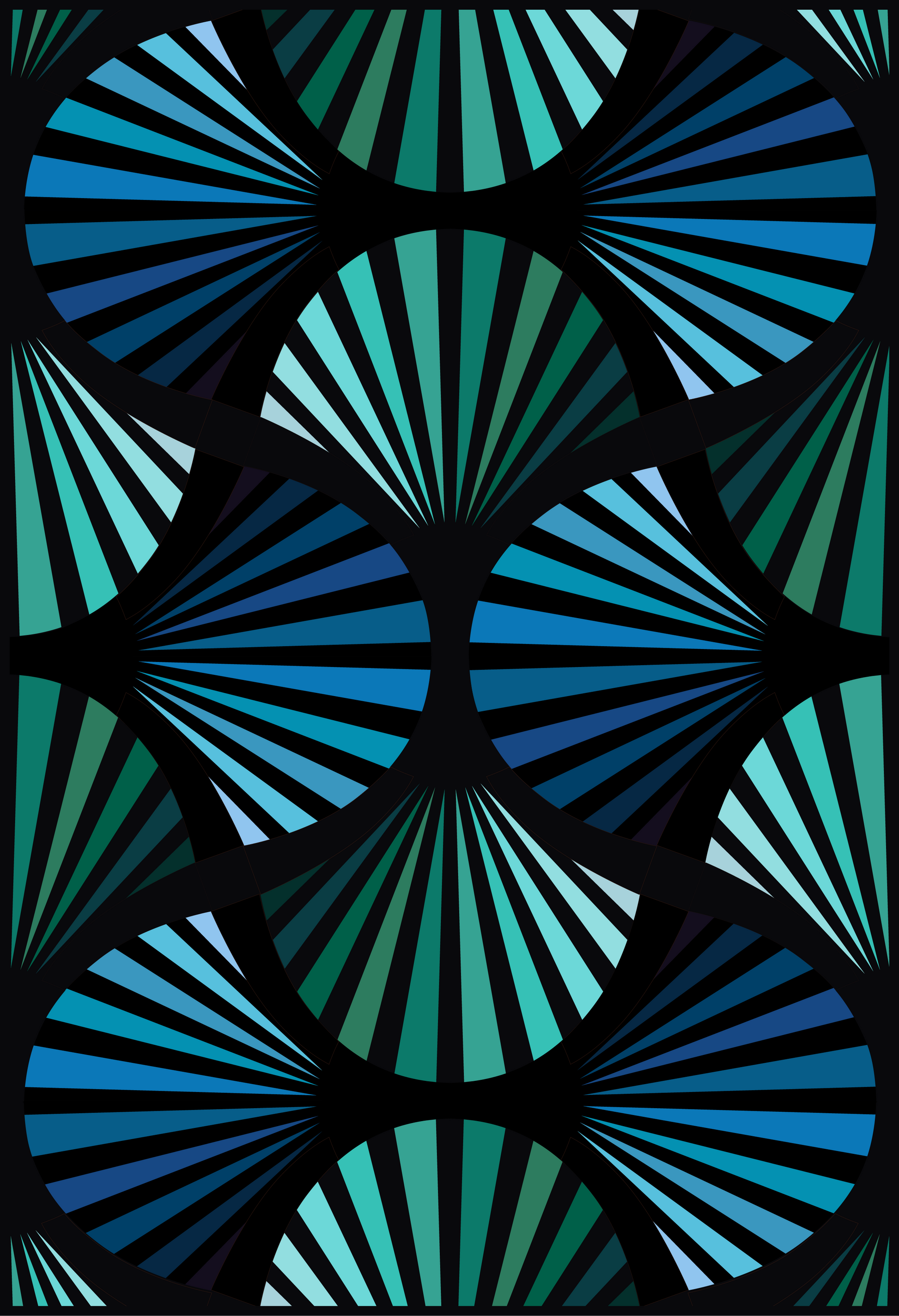 Deco Glam Quilt Kit - Blue Green - by Gingerly Quilt Co - Sewfinity.com