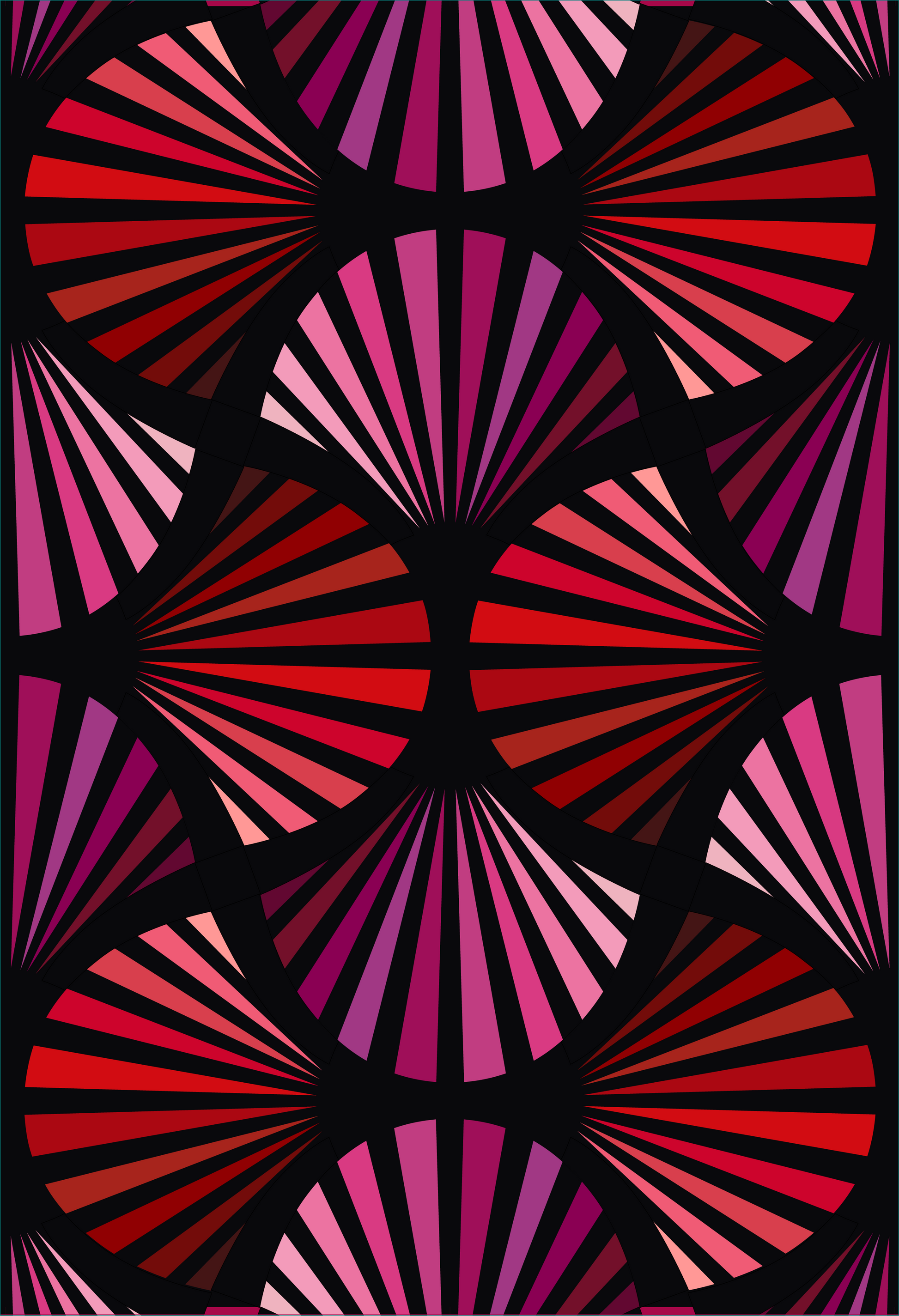 Deco Glam Quilt Kit - Red Pink by Gingerly Quilt Co - Sewfinity.com