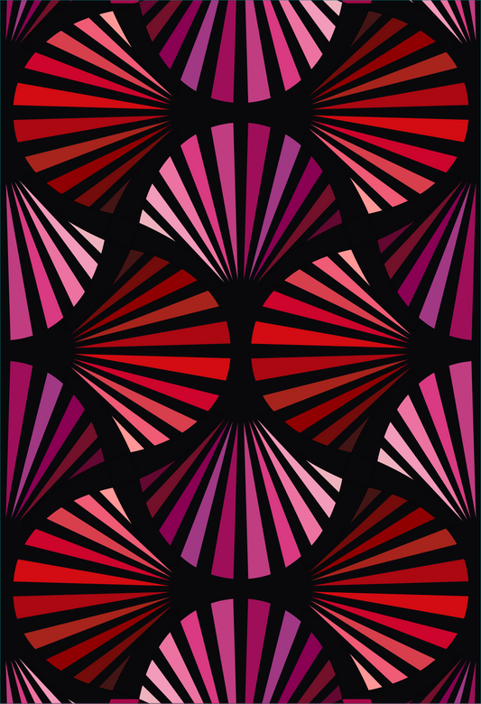 Deco Glam Quilt Kit - Red Pink by Gingerly Quilt Co - Sewfinity.com
