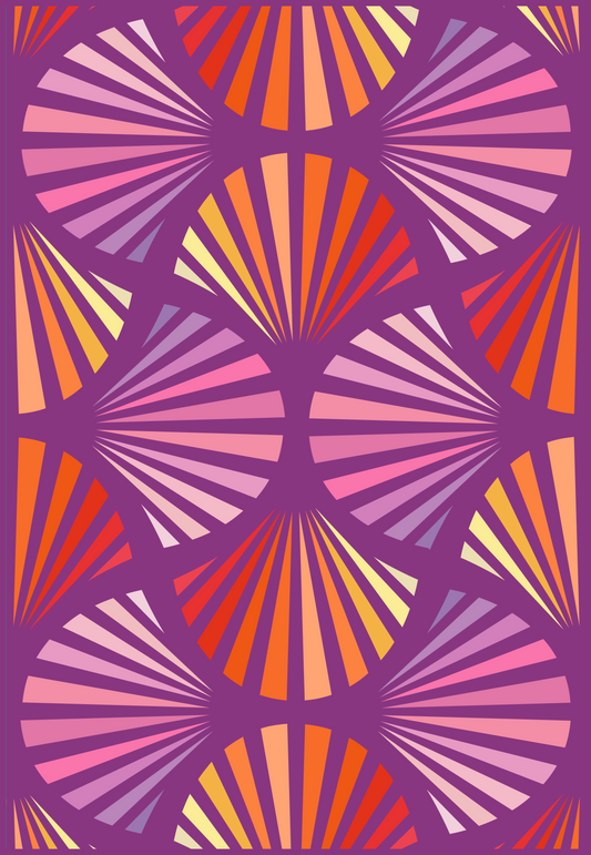 Deco Glam Quilt Kit - Pink Orange by Gingerly Quilt Co - Sewfinity.com