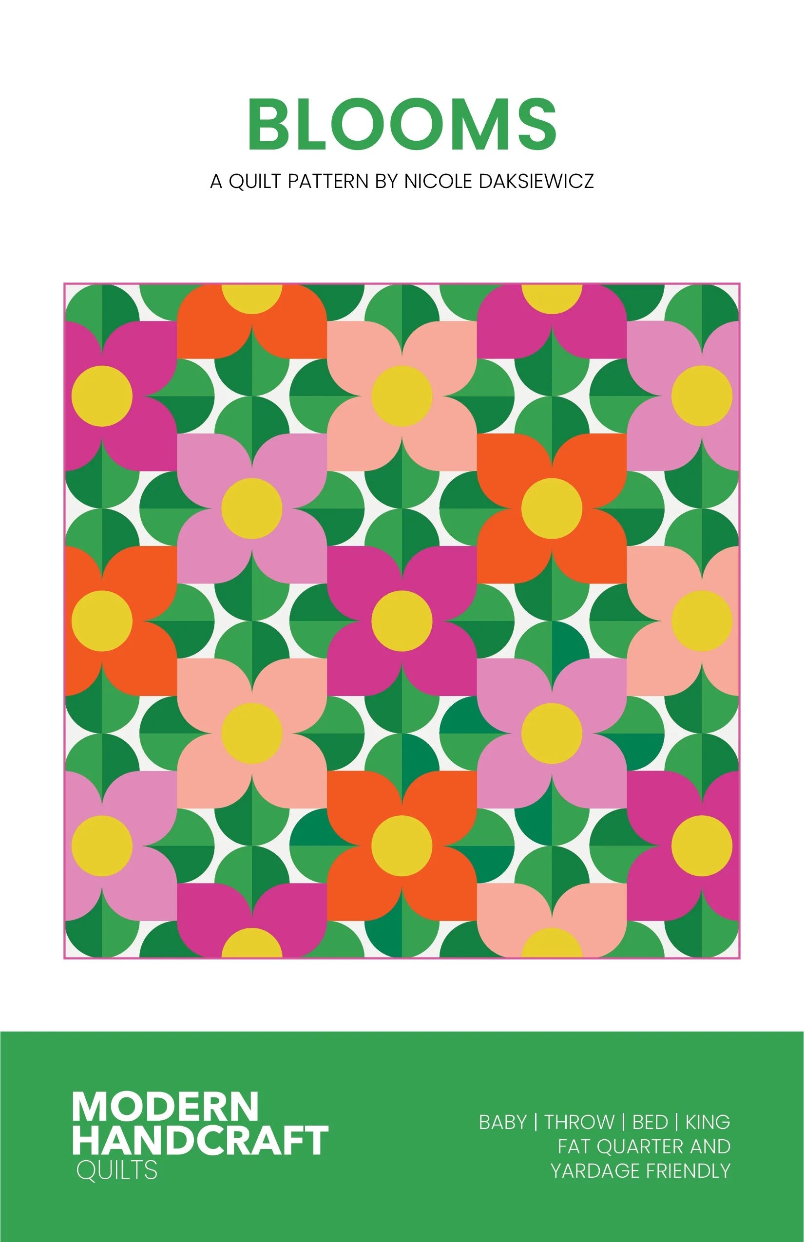 Blooms Quilt Pattern by Modern Handcraft - Sewfinity.com