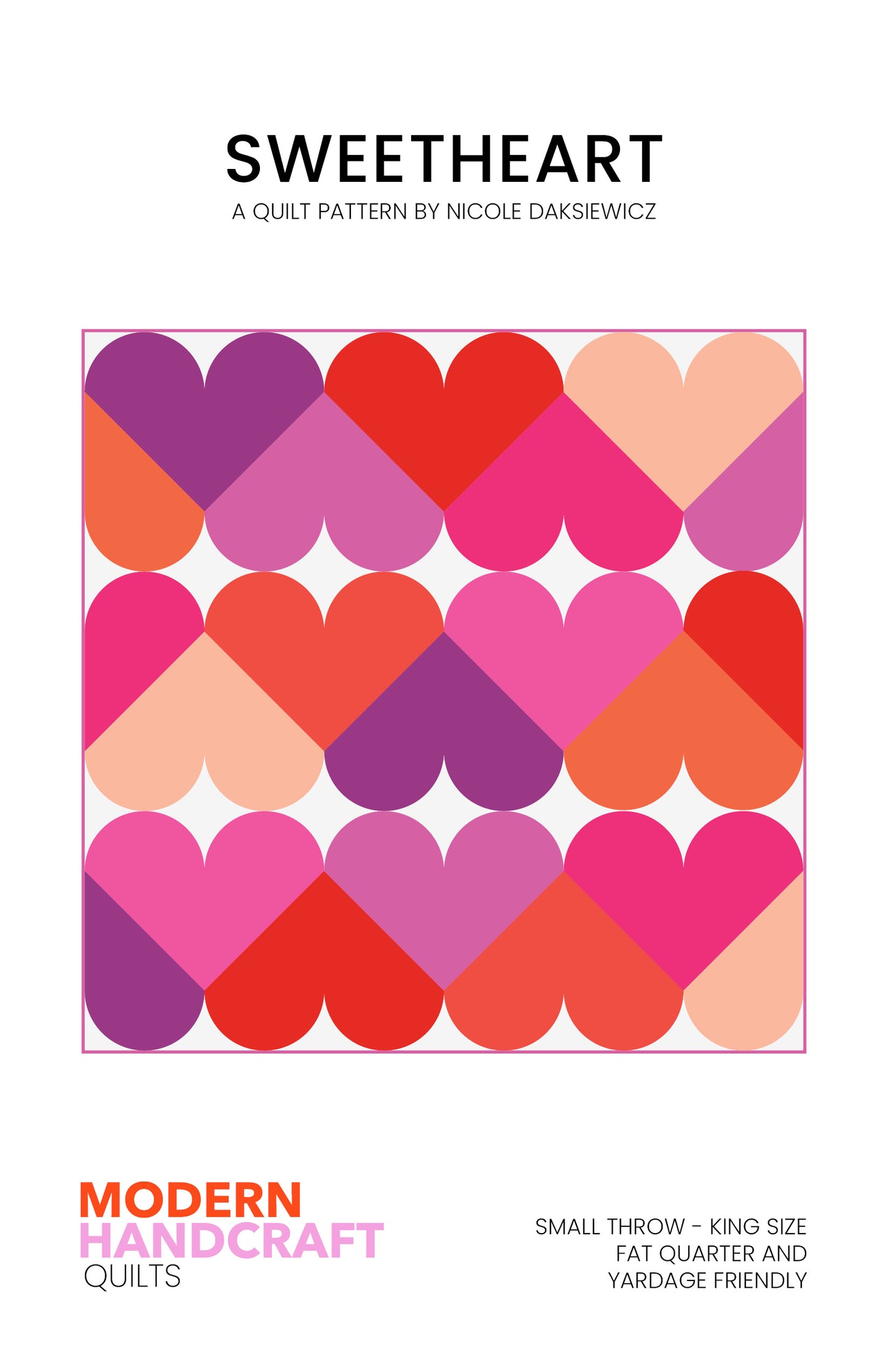 Sweetheart Quilt Pattern by Modern Handcraft - Sewfinity.com
