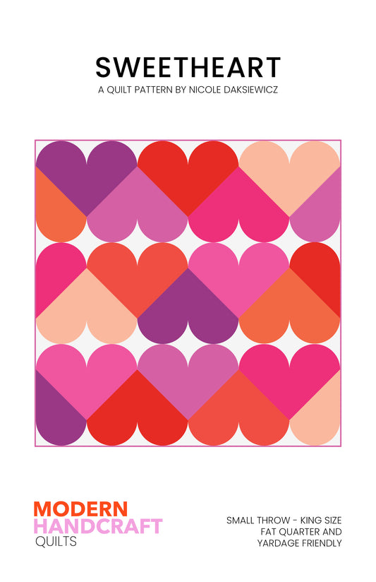 Sweetheart Quilt Pattern by Modern Handcraft - Sewfinity.com