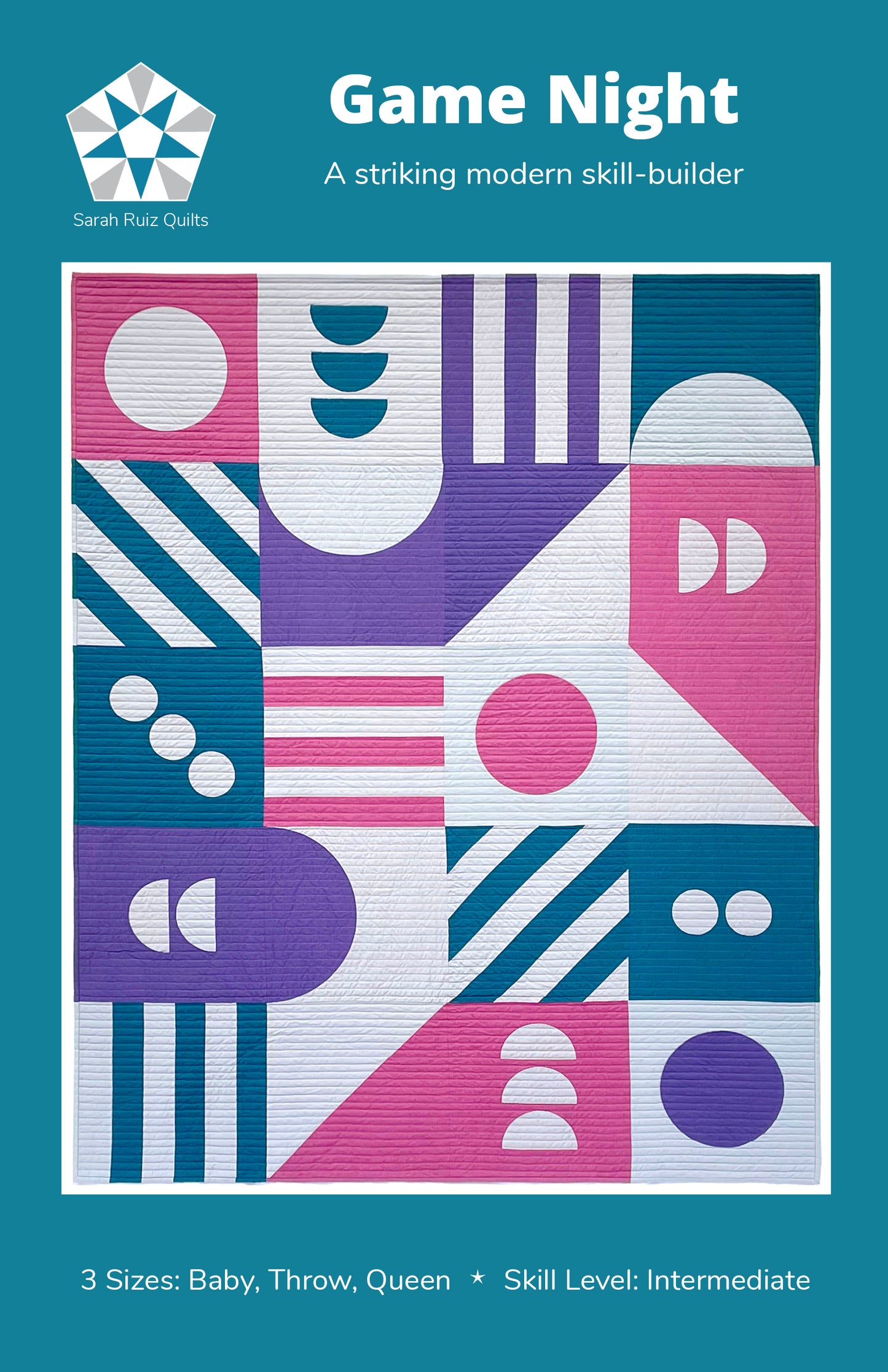 Game Night Quilt Pattern by Sarah Ruiz Quilts