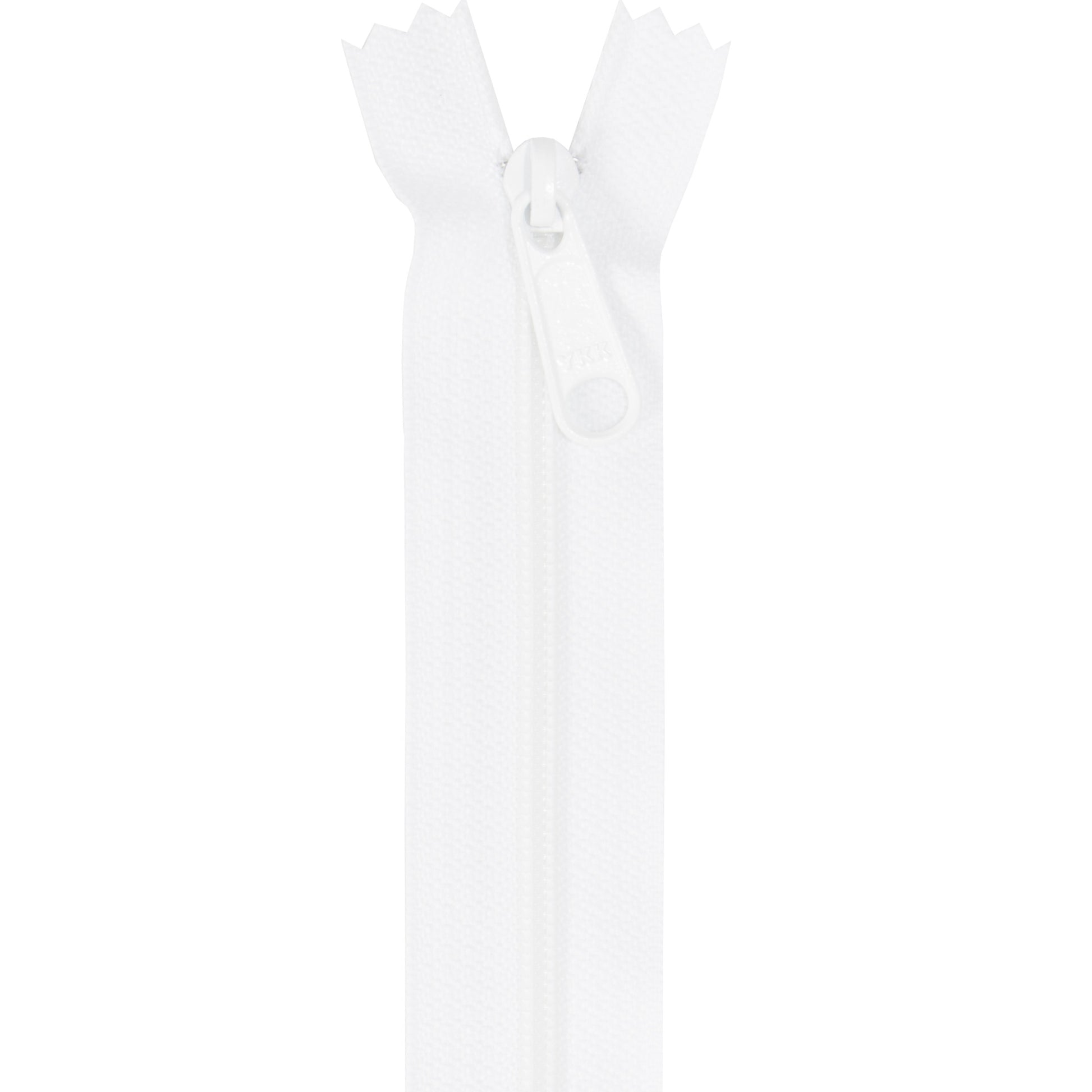 Handbag Zipper - Single Slide - 24in - White - Sewfinity.com