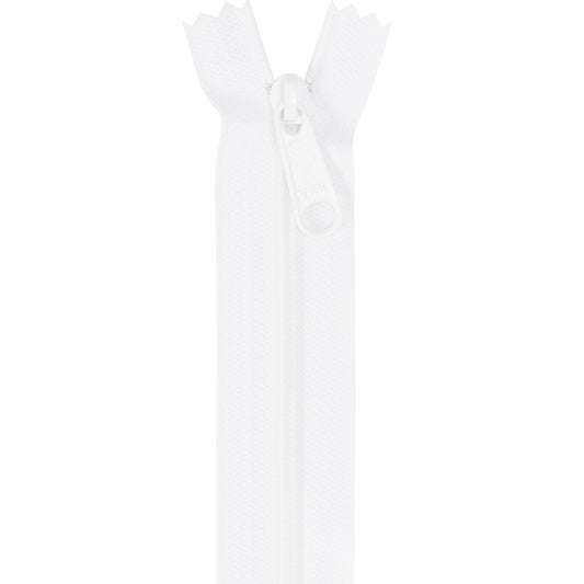 Handbag Zipper - Single Slide - 24in - White - Sewfinity.com