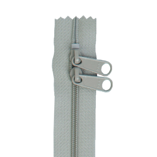 Handbag Zipper - Double Slide - 30in - Pewter