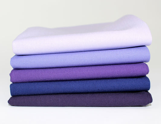 Blue 5 Kona Cotton Fat Quarter Bundle - Sewfinity.com