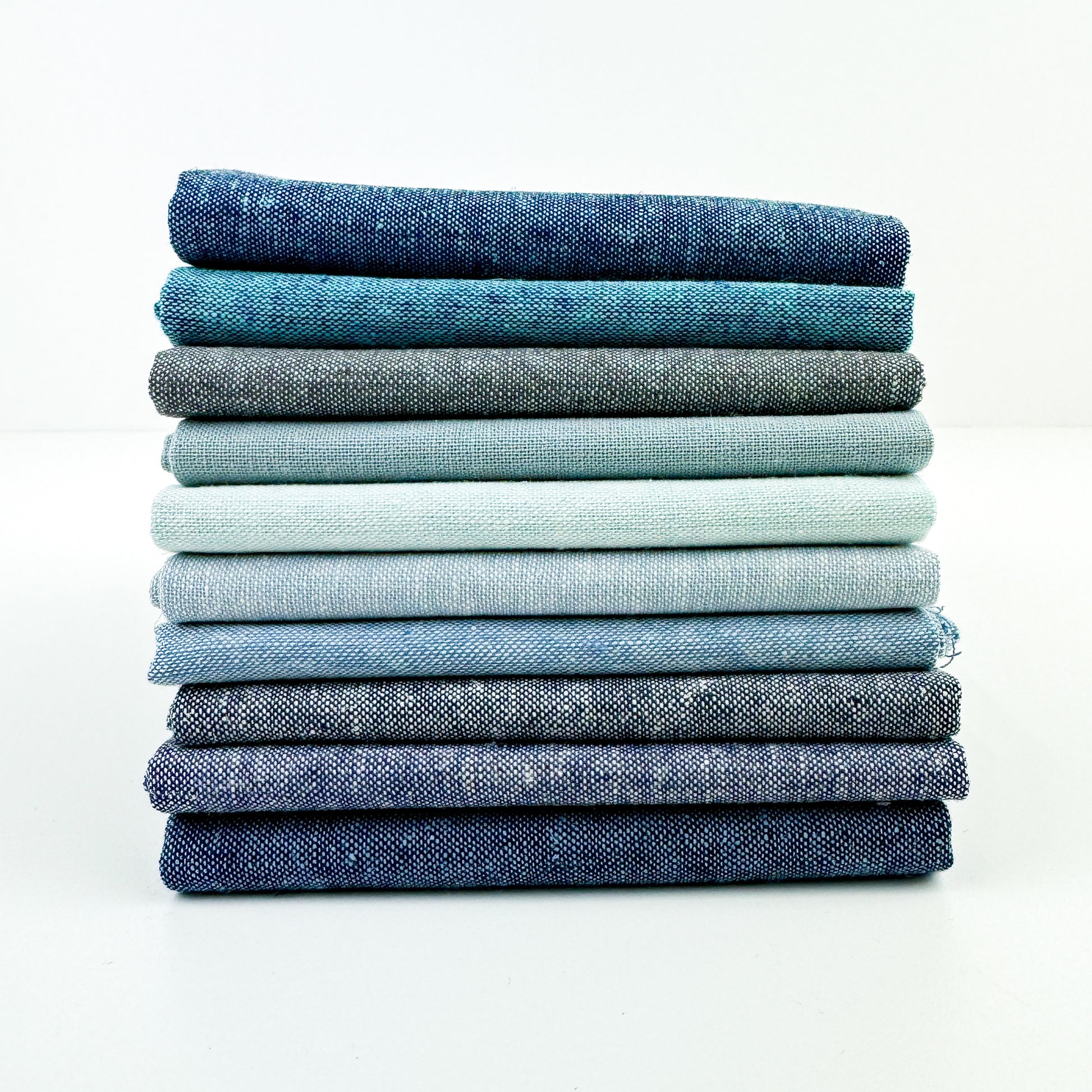 Blue Voyage Fat Quarter Bundle - Essex Yarn Dyed - Sewfinity.com