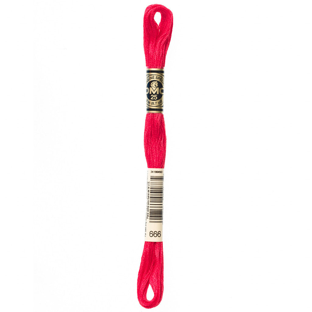 DMC 666 Embroidery Floss - Sewfinity.com