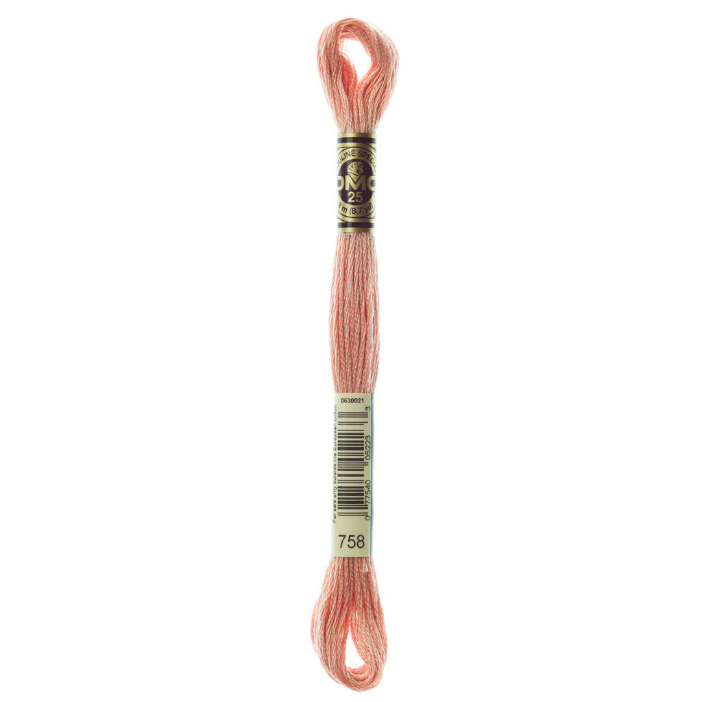 DMC 758 Embroidery Floss - Sewfinity.com