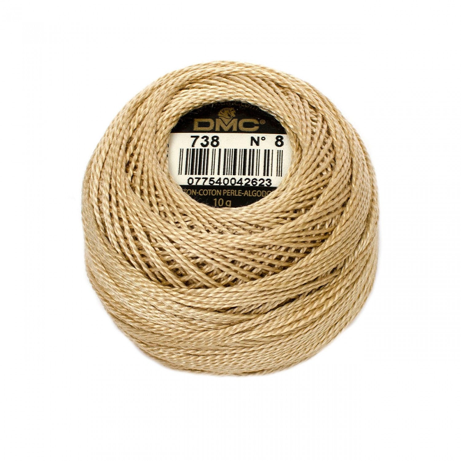 DMC Pearl Cotton Thread Size 8 - 738 - Sewfinity.com