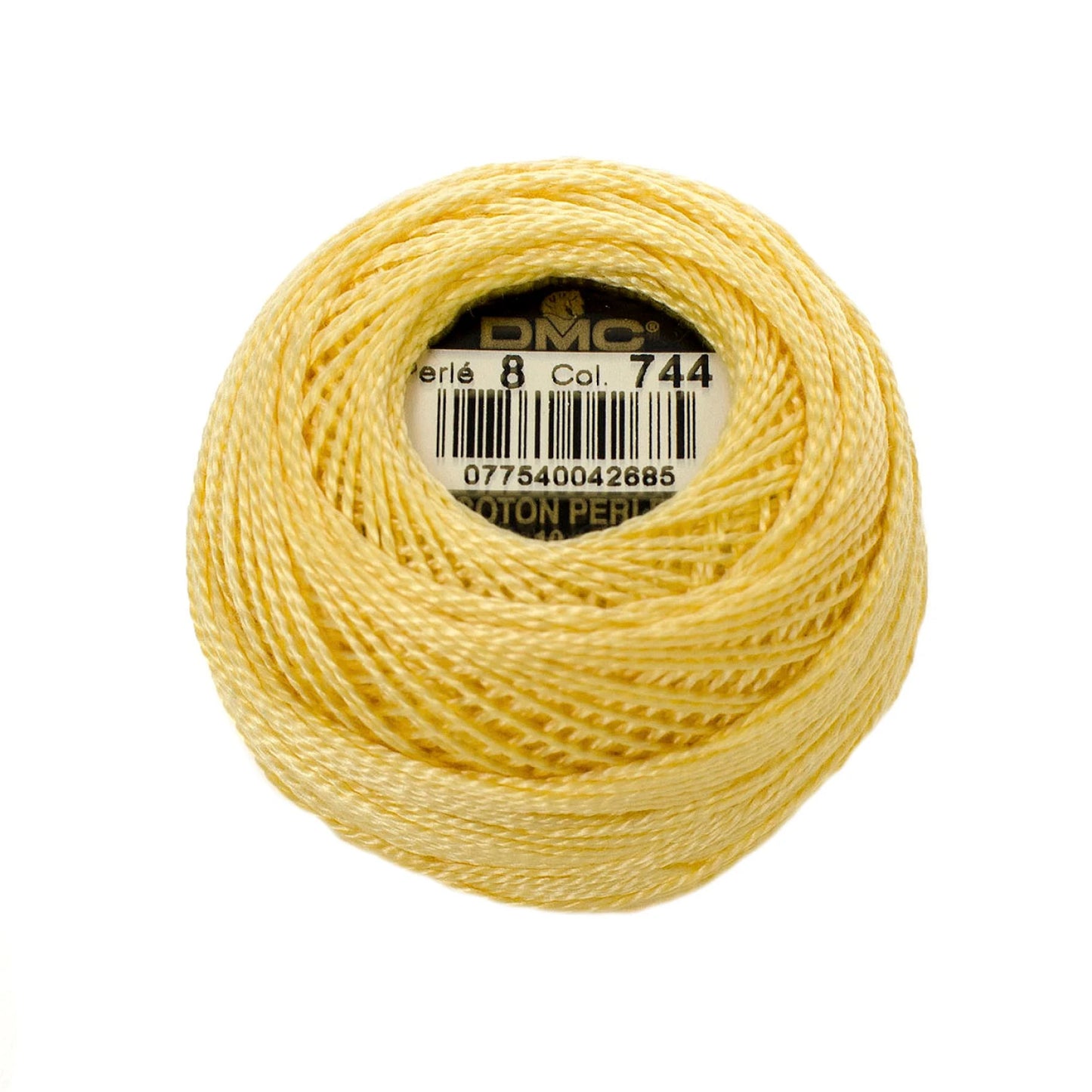 DMC Pearl Cotton Thread Size 8 - 744 - Sewfinity.com