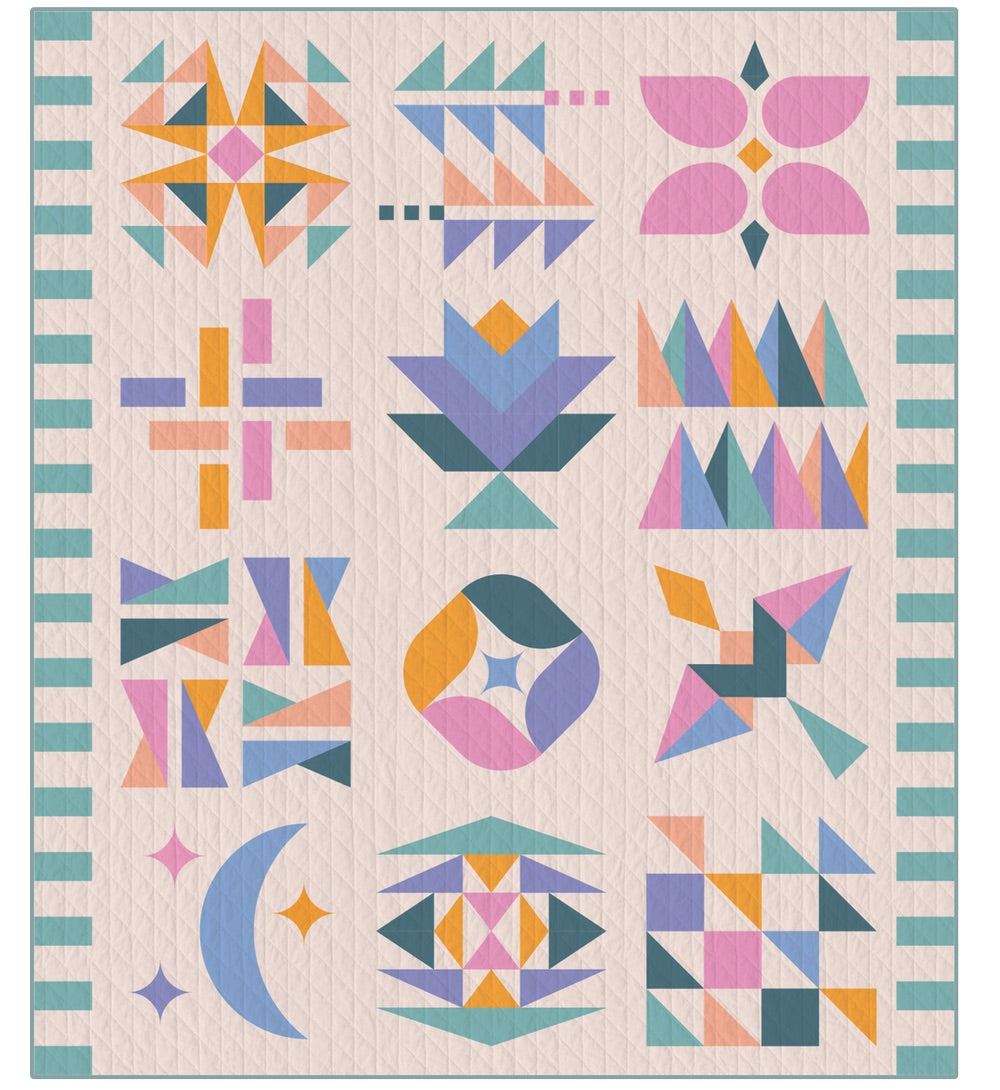 Hand + Soul Quilt Kit - Sunset Fjord - Sewfinity.com