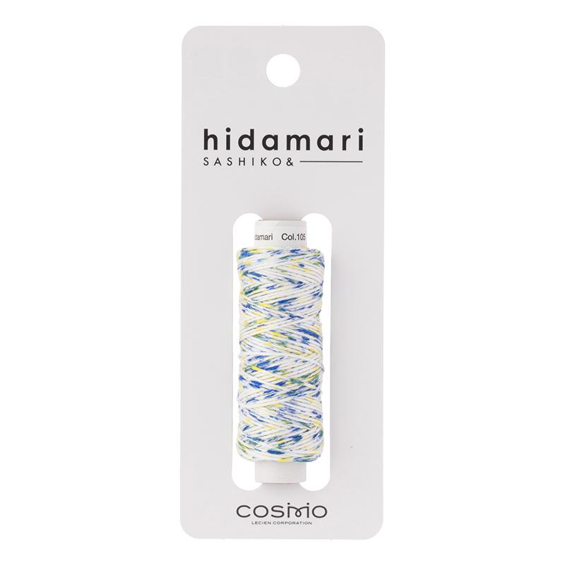 Hidamari Sashiko Thread - Speckle - Shaved Ice - Blue Yellow - Sewfinity.com