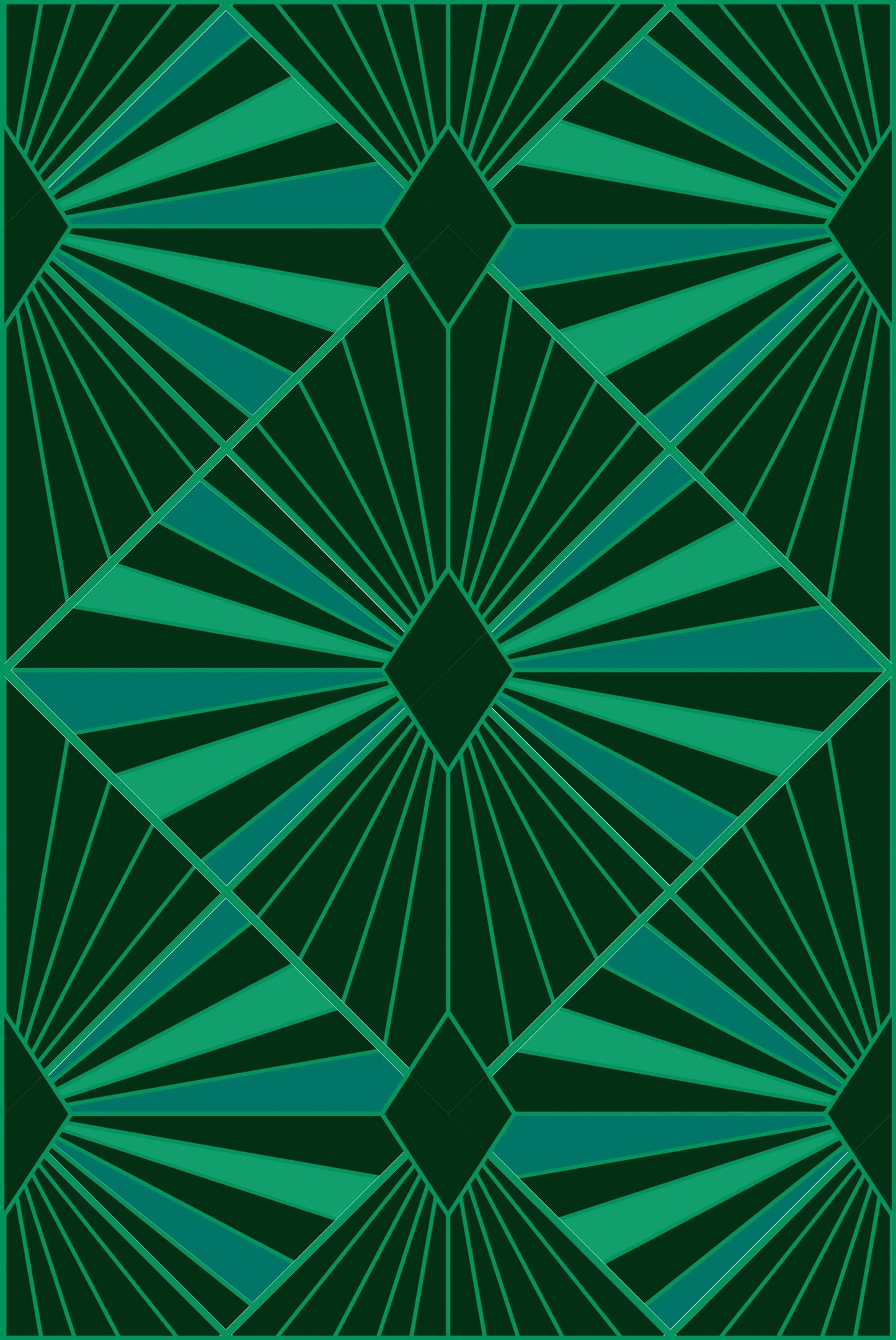 Deco Diamonds Quilt Kit - Emerald - Confetti Cotton - Sewfinity.com