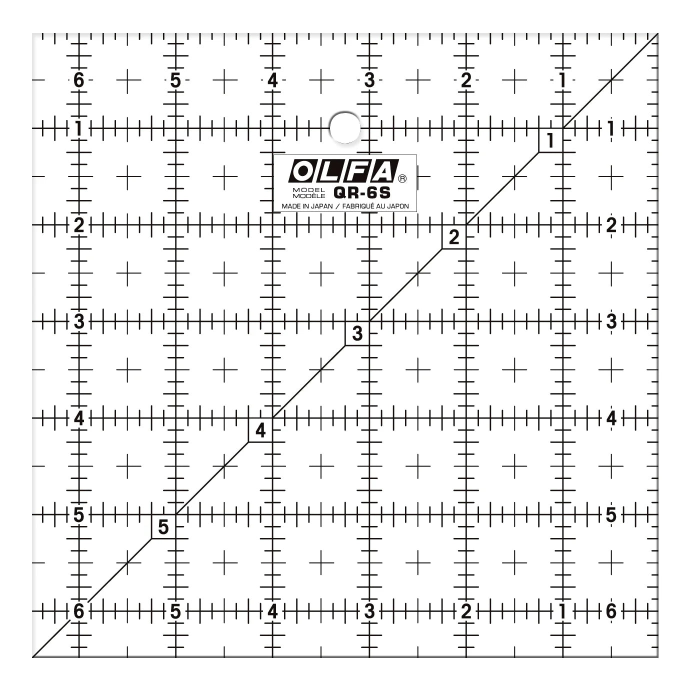 Olfa Frosted Ruler - 6.5 in x 6.5 in - Sewfinity.com