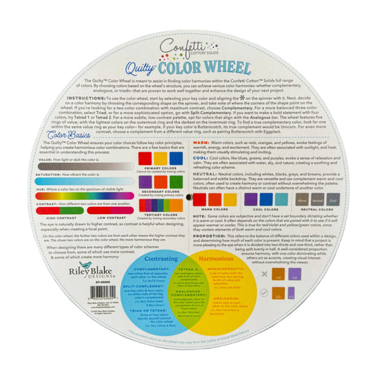 Quilty Color Wheel - Confetti Cotton Solids - Sewfinity.com