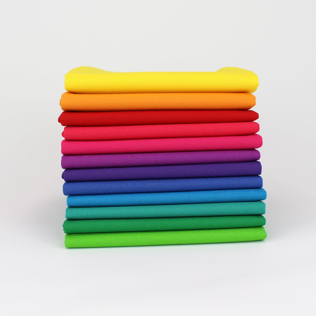 Rainbow Value Five 12 Kona Cotton Fat Quarter Bundle - Sewfinity.com