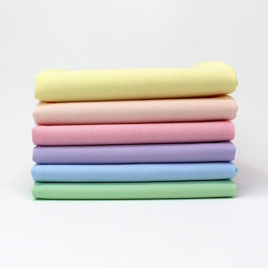 Rainbow Value One 6 Kona Cotton Fat Quarter Bundle - Sewfinity.com