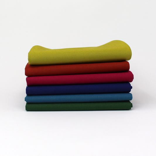 Rainbow Value Seven 6 Kona Cotton Fat Quarter Bundle - Sewfinity.com