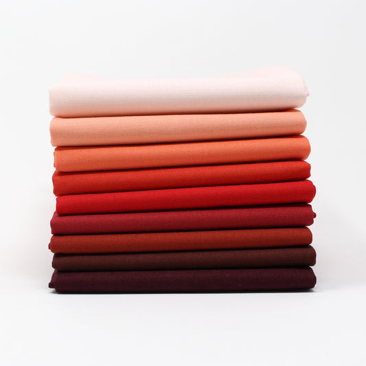 Red 9 Kona Cotton Fat Quarter Bundle - Sewfinity.com