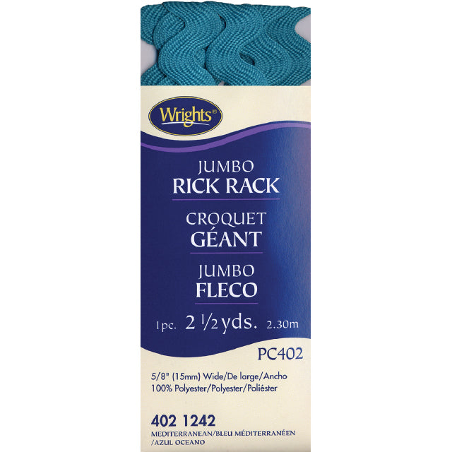 Rick Rack - 5/8 inch - Mediterranean - Sewfinity.com