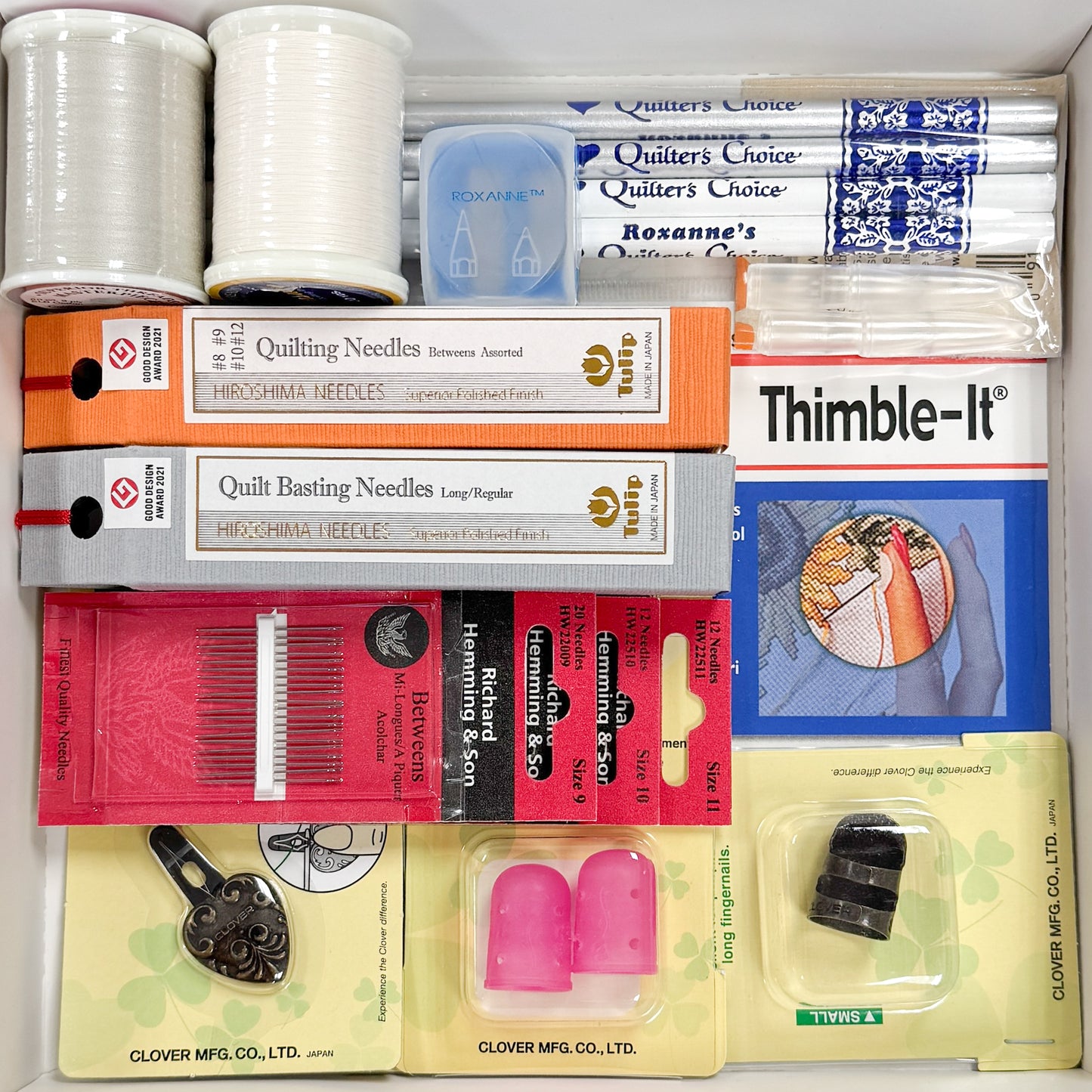Hand Quilting Toolkit - Small/Medium Thimbles - Sewfinity.com