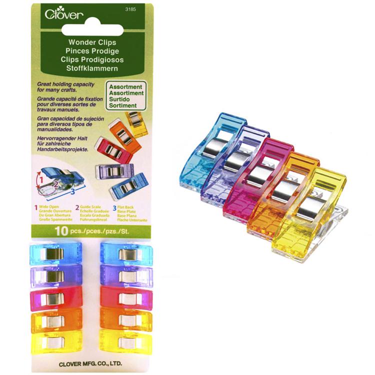 Wonder Clips - Set of 10 - Assorted Colors - Sewfinity.com