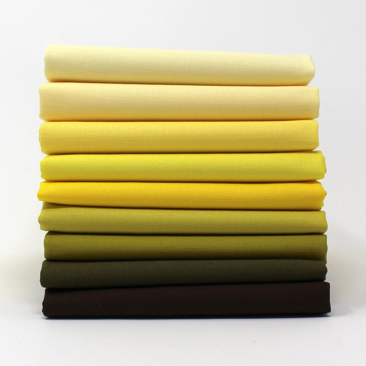 Yellow 9 Kona Cotton Fat Quarter Bundle - Sewfinity.com