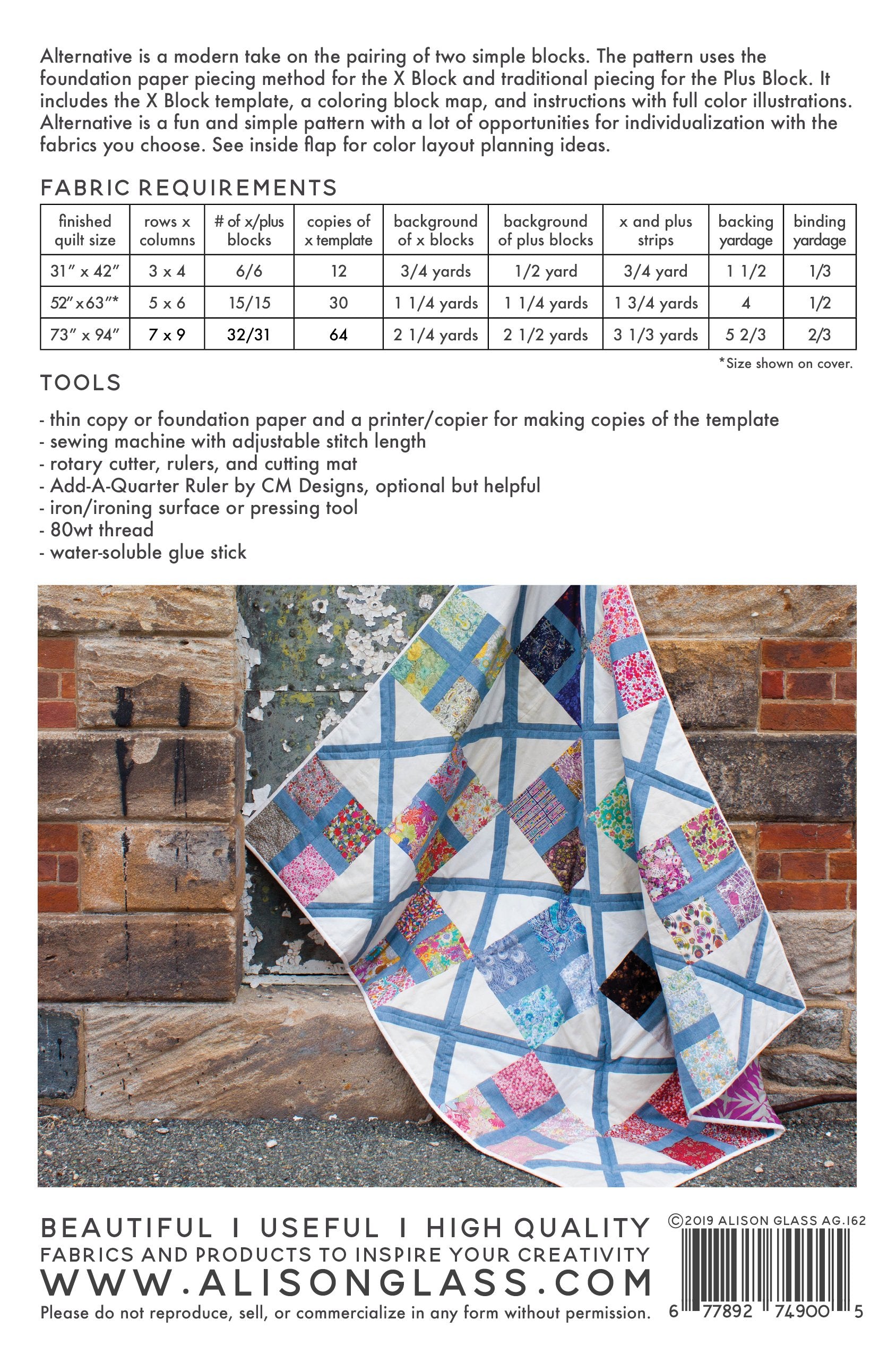 Alternative Quilt Pattern by Alison Glass