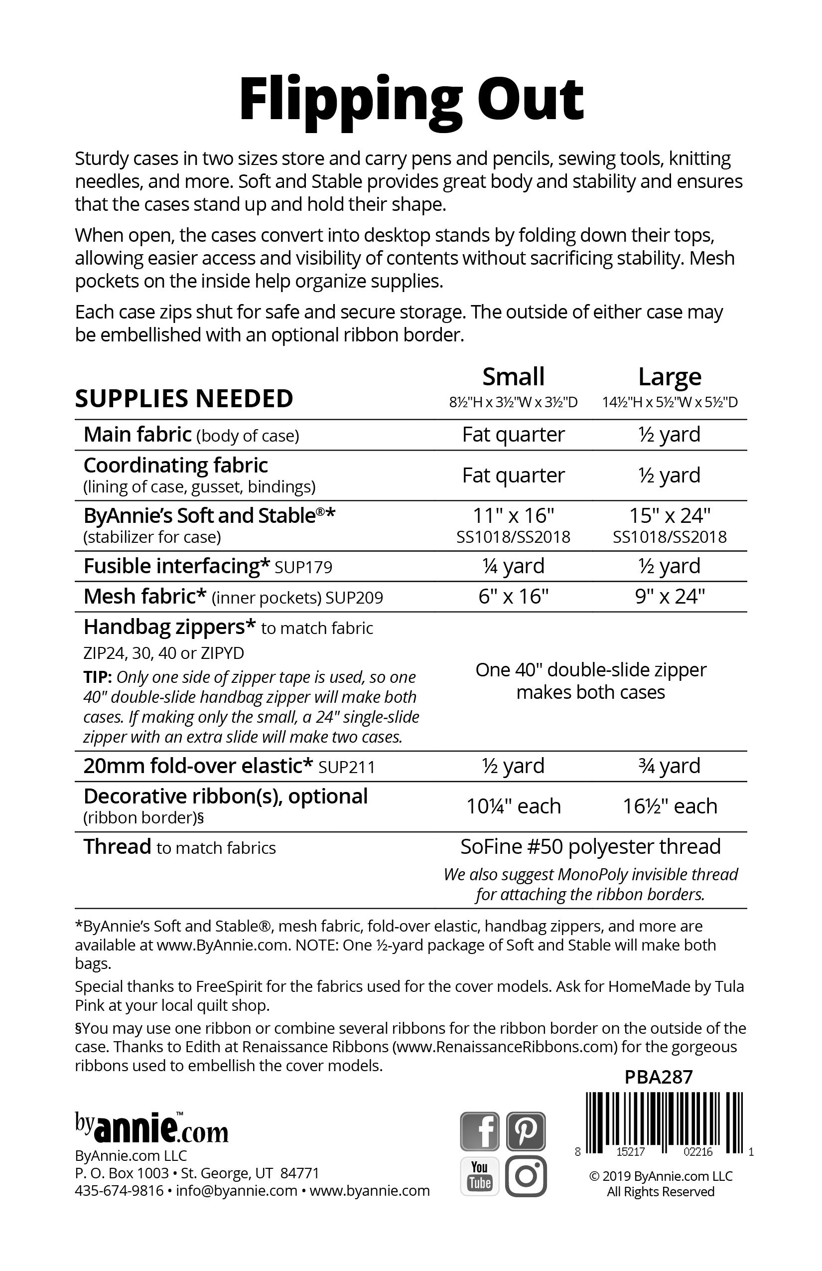 Flipping Out Sewing Pattern
