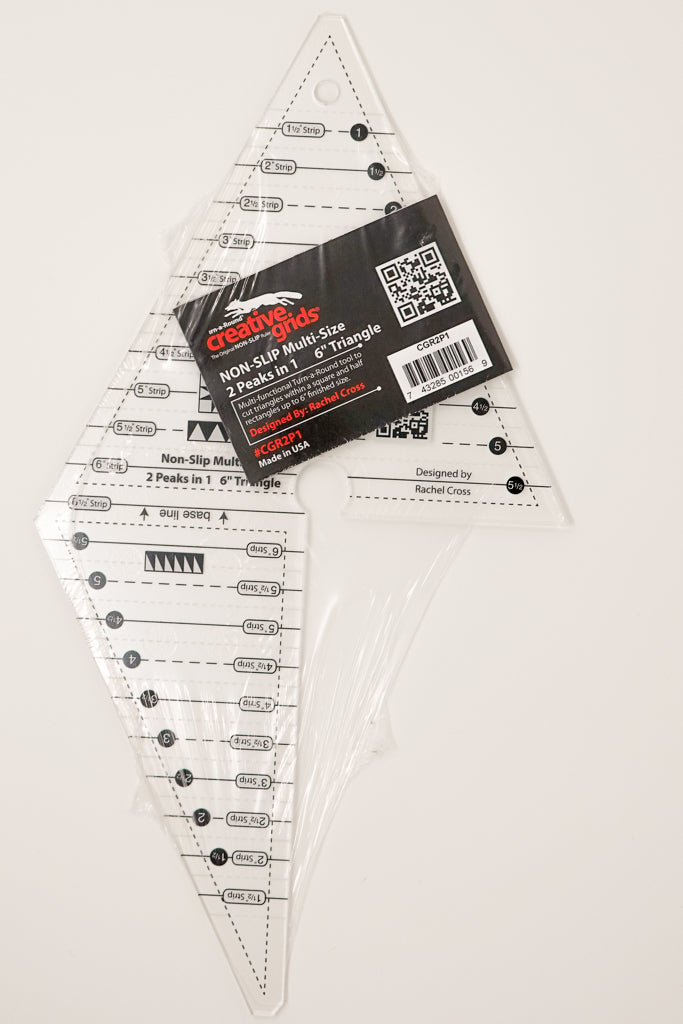 Creative Grids Ruler - 2 Peaks in 1 Triangle