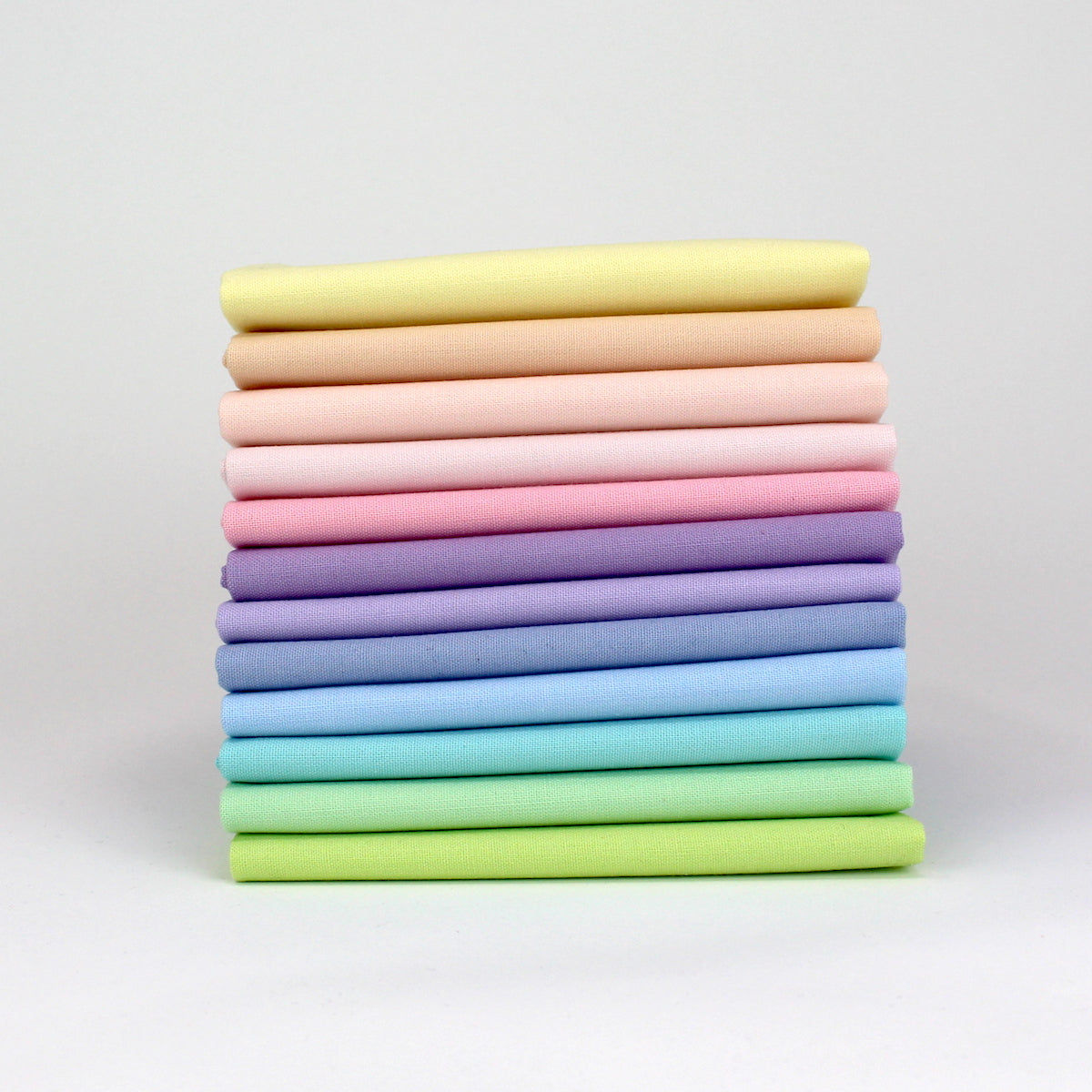 Threadart 12 Fat Quarter Bundle - Rainbow and Pastel Solids 100% Cotton  Fabric - Premium 100% Cotton Quilting Fabric - No Duplicates - Full Size  Fat