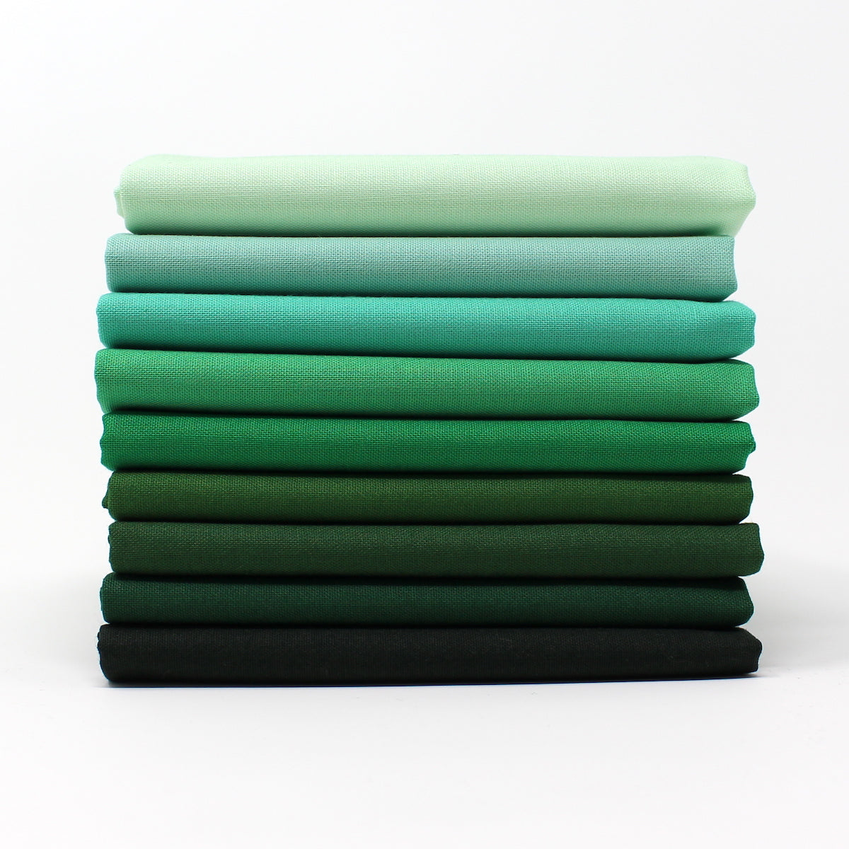 Hanjunzhao Green Solids Fat Quarters Fabric Bundles, Precut Quilting Sewing  Fabric, 18 x 22 inches