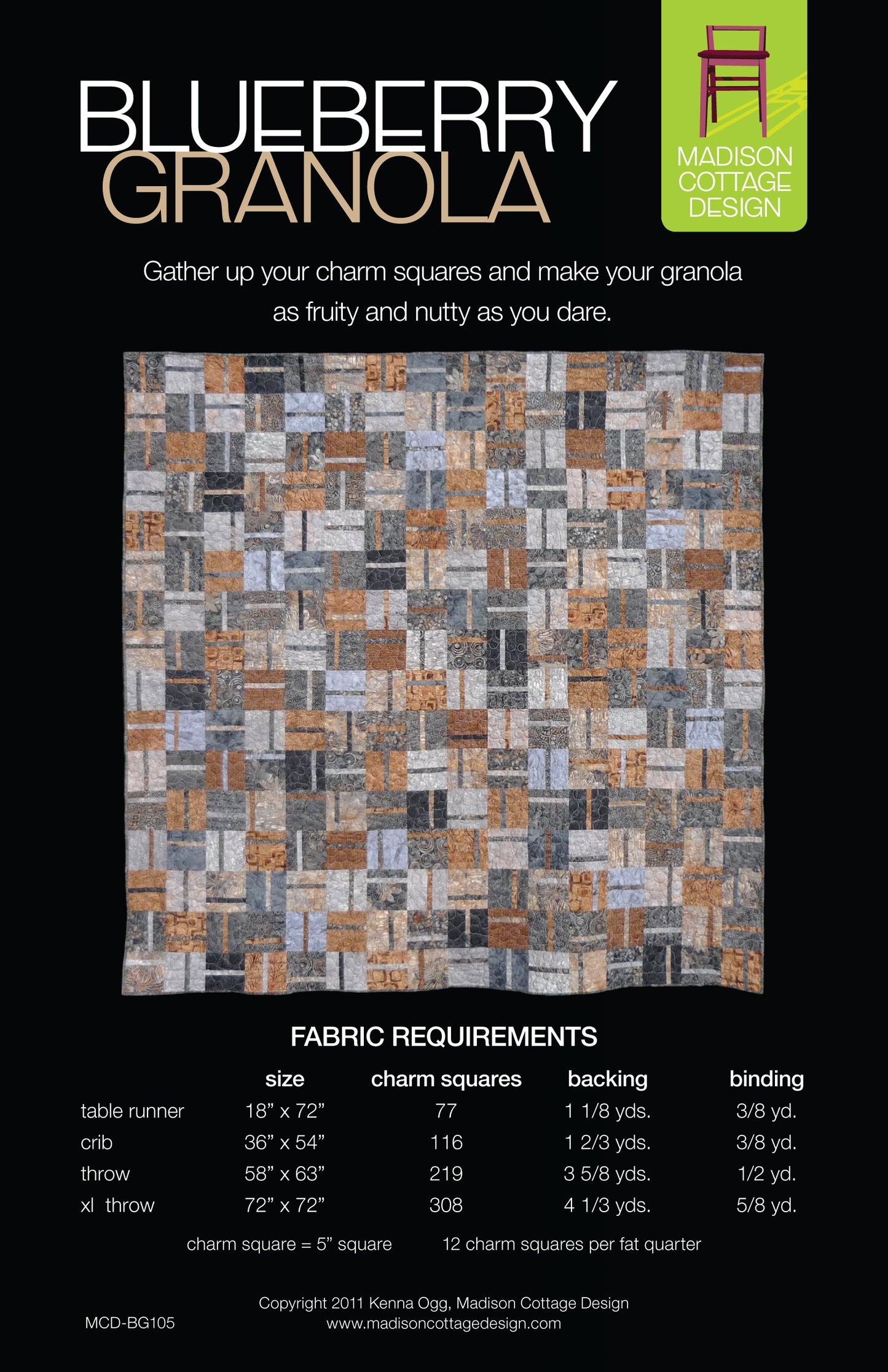 Blueberry Granola Quilt Pattern