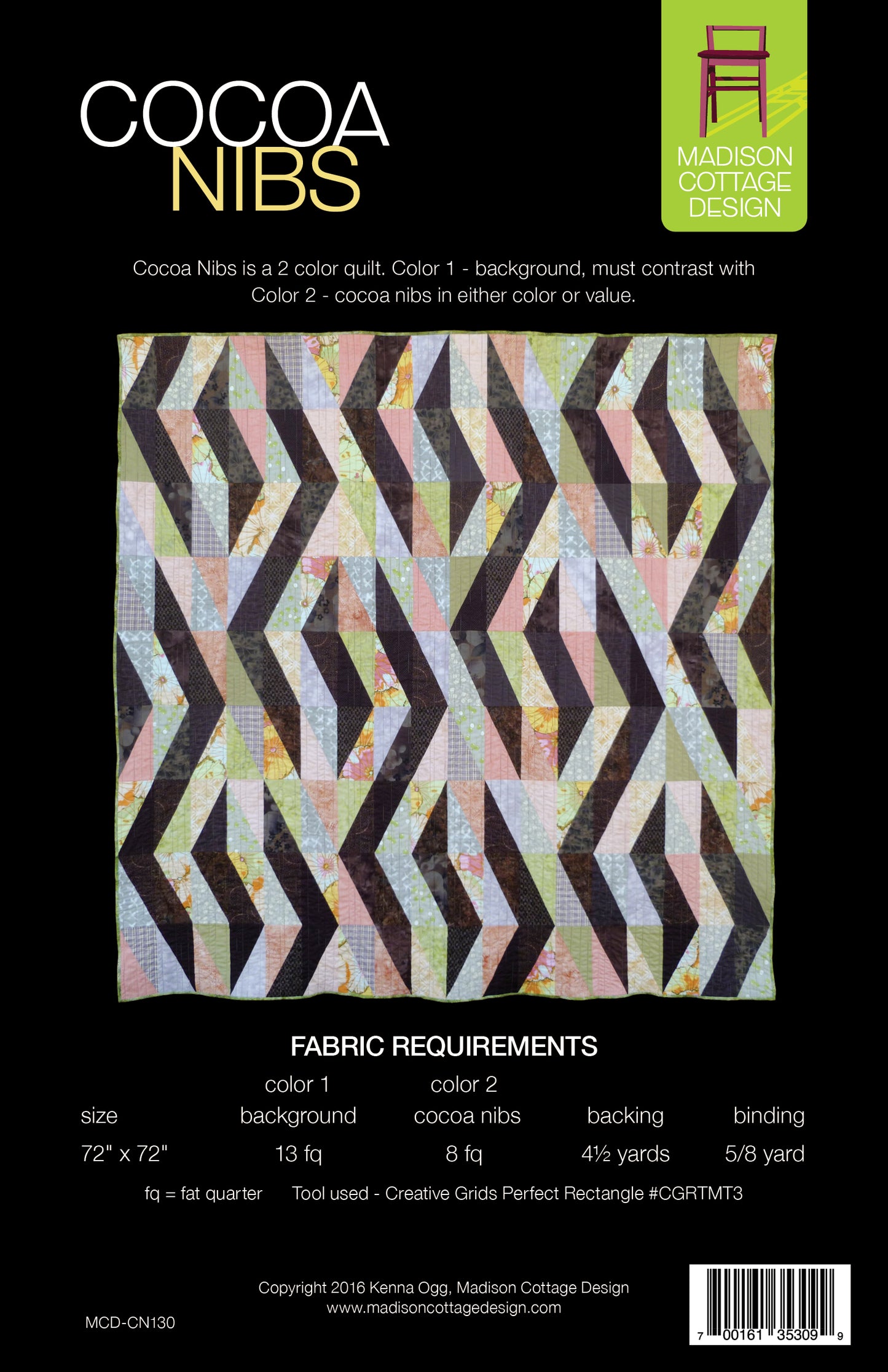 Cocoa Nibs Quilt Pattern by Madison Cottage Design