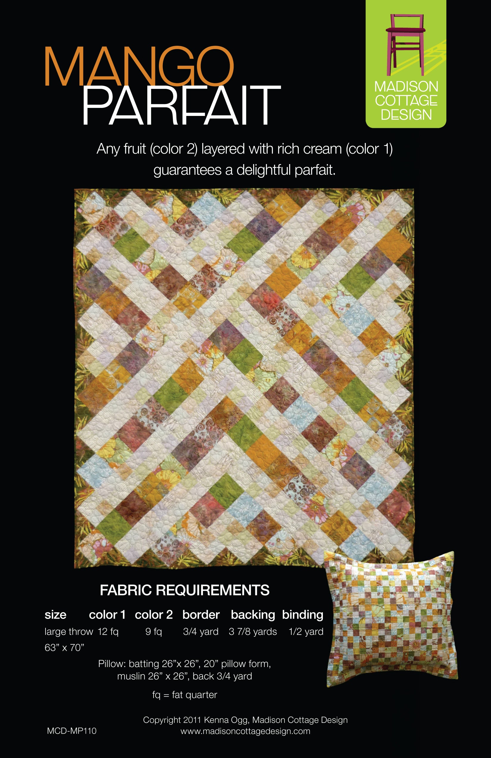 Mango Parfait Quilt Pattern