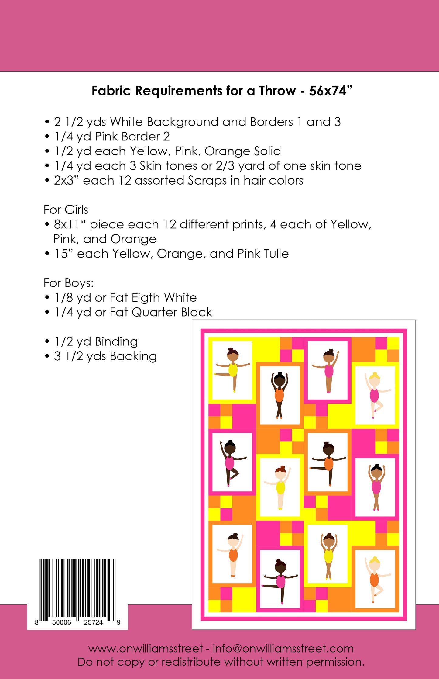 First Position Quilt Pattern by On Williams Street
