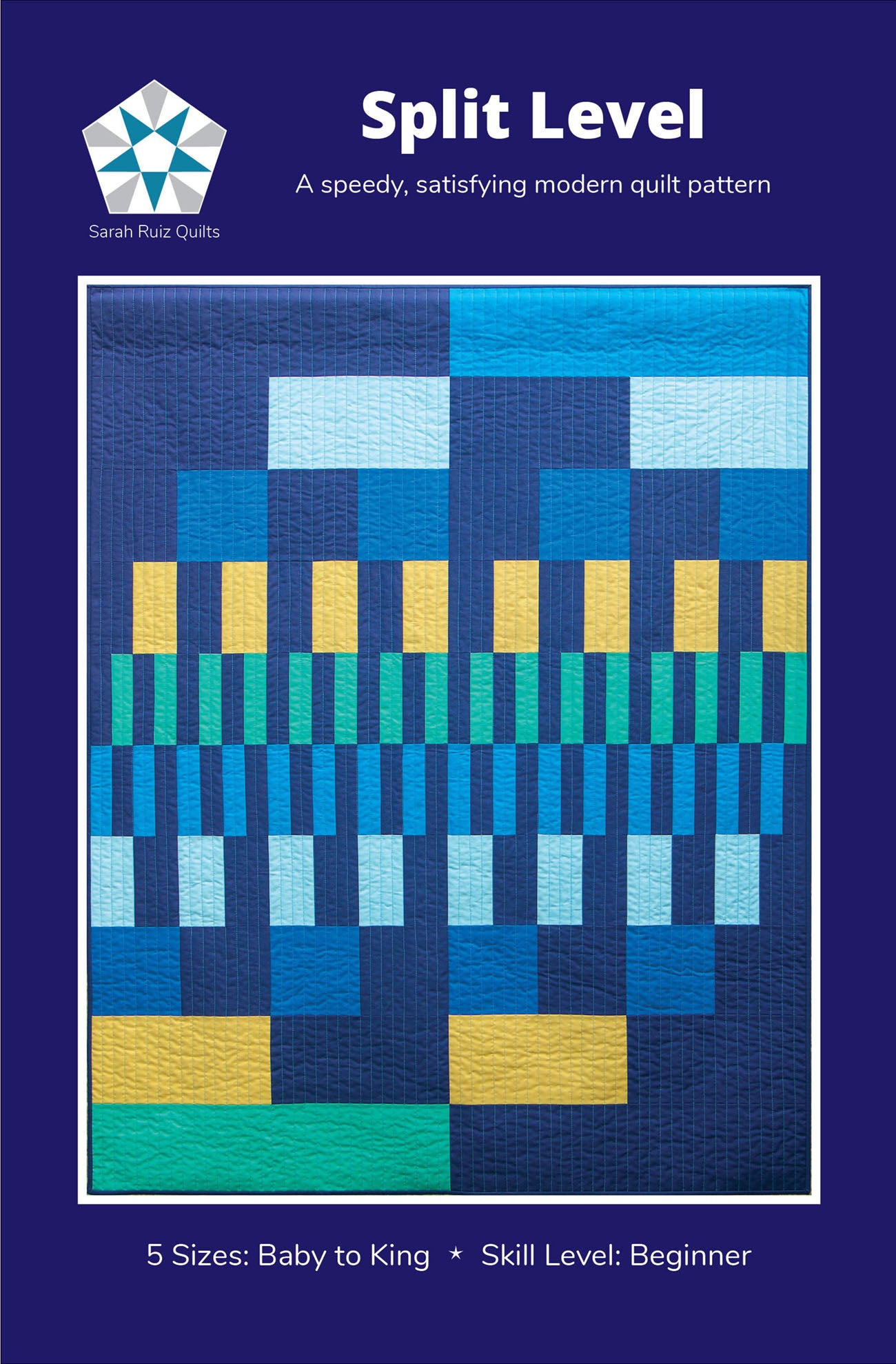 Split Level Quilt Pattern by Sarah Ruiz Quilts