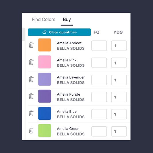 Buy Panel: new Clear quantities button