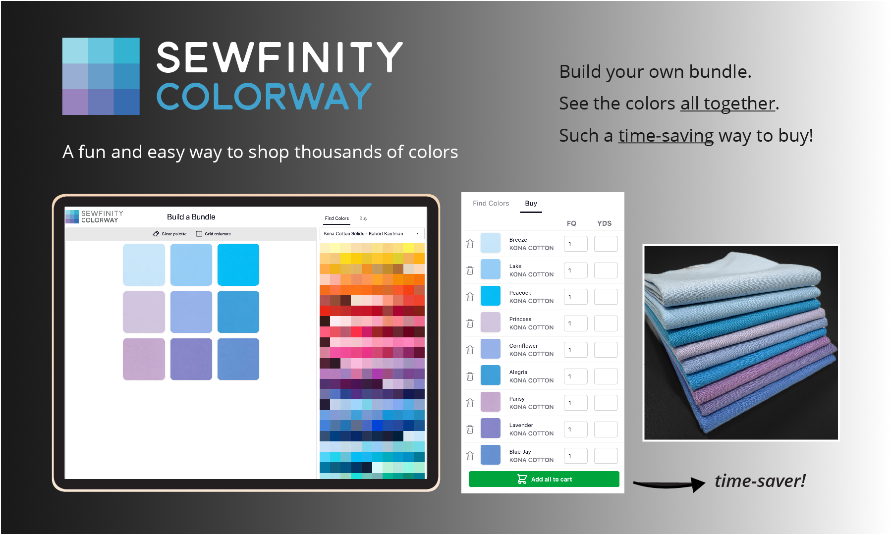 Announcing COLORWAY by Sewfinity: a new way to build a bundle